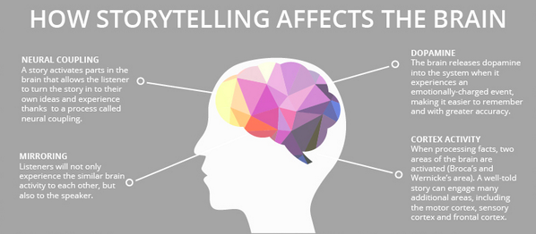 Story telling and the brain